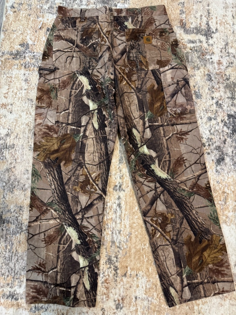 Carhartt Realtree-Style Camo Pants in Brown and Tan